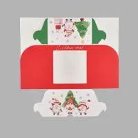 Коробка для 4 капкейков &laquo;Эльфы&raquo;, 16 х 16 х 10 см