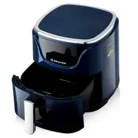 Аэрогриль BRAYER 2036BR, 5 литров, 1500 Вт, 7 программ, 200°С, LCD-дисплей, таймер, решётка, синий