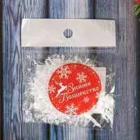 Ёлочные игрушки набор 6 шт. &laquo;Зимнее волшебство. Снежинка - пушинка&raquo;, d=6 см, белый