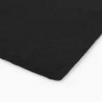 Фетр мягкий 1,3 мм, 20х15 см, черный