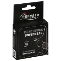 Леска Preмier fishing MONOPOWER Universal, диаметр 0.16 мм, тест 2.8 кг, 100 м, прозрачная