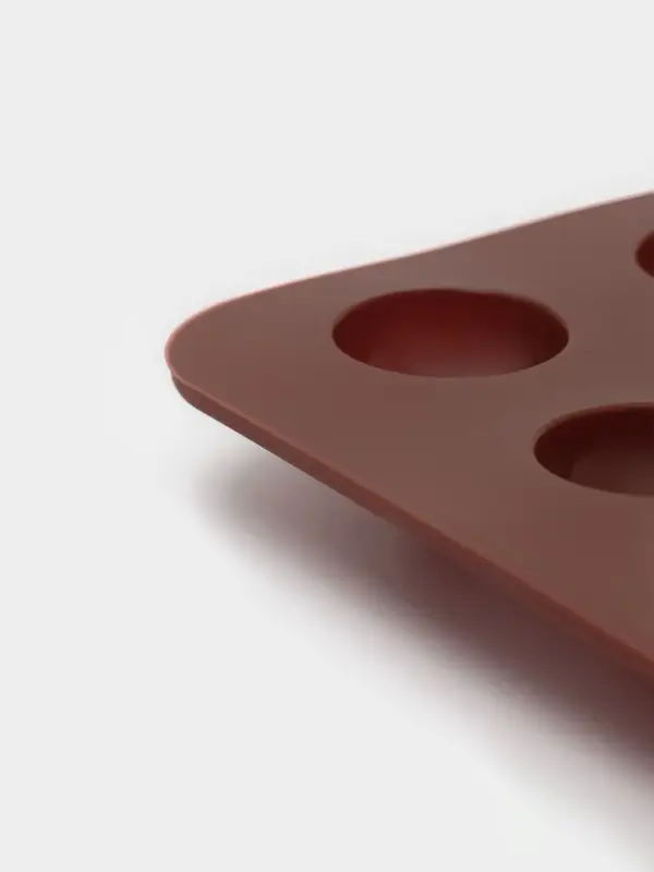 Форма для конфет и шоколада Доляна &laquo;Трюфель&raquo;, силикон, 20.5&times;10.5 см, 15 ячеек (d=2.2 см), коричневая