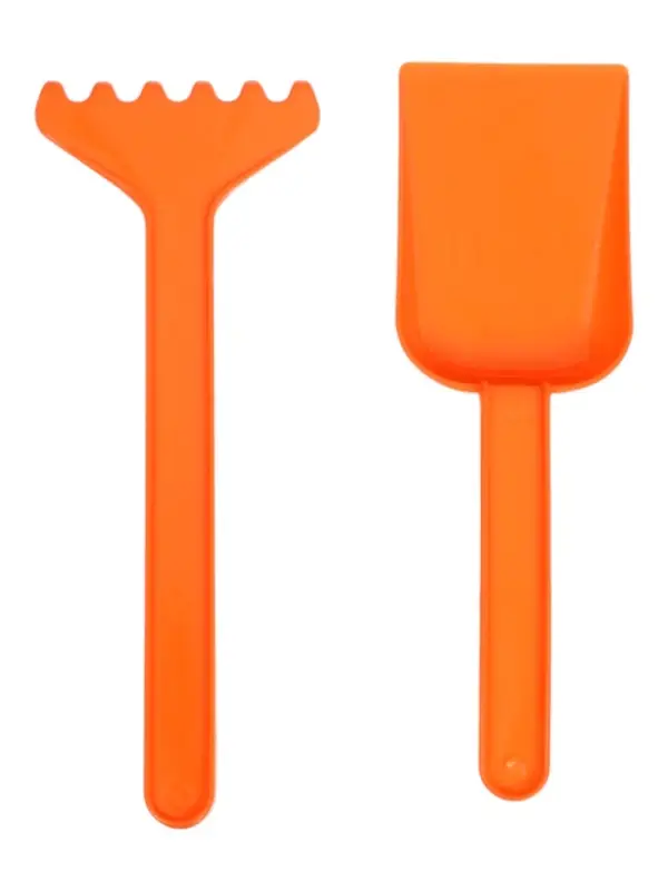 Набор для игры в песке (Ведро 1л, 4 формочки динозавры, грабельки и лопатка)