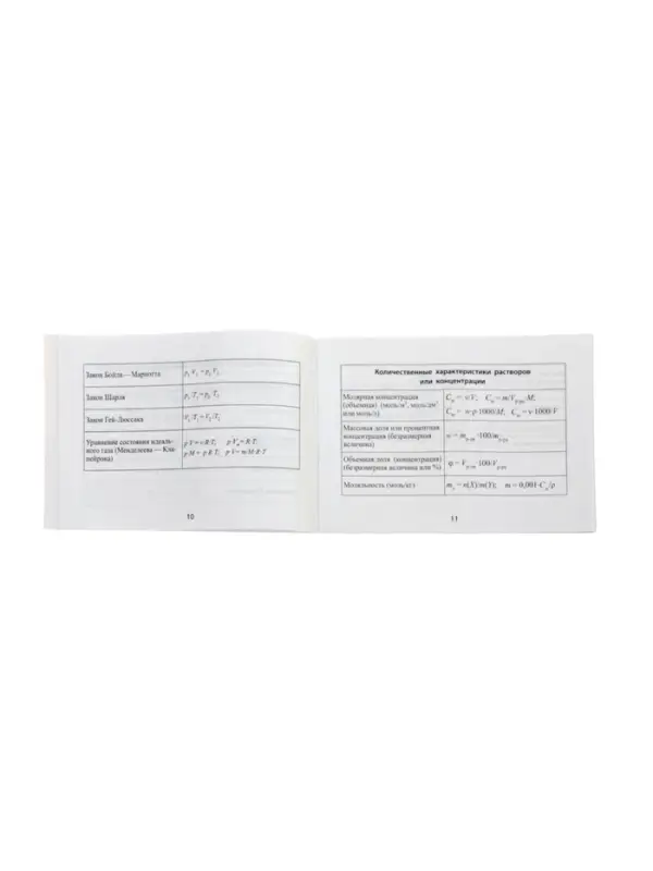 Формулы по химии, Михралиева А.И. 2026