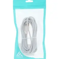 Кабель LuazON, Type-C - USB, 1 А, 3 м, белый