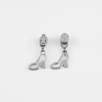 Бегунок для молнии &laquo;Спираль&raquo;, №3, &laquo;Туфелька&raquo;, 10 шт., цвет никель