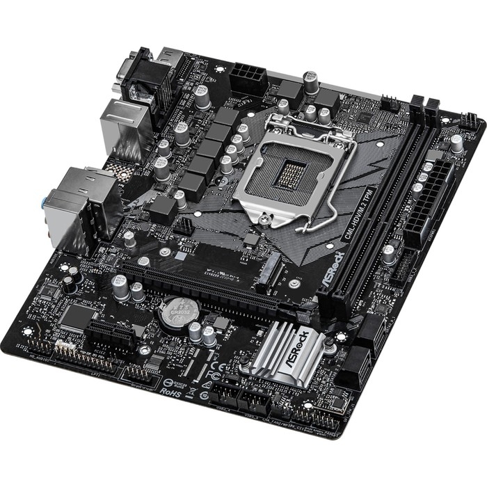 Материнская плата ASRock CML-HDV/M.2 TPM, LGA 1200, H310, 2xDDR4, DVI, VGA, HDMI, mATX Материнская плата ASRock CML-HDV/M.2 TPM, LGA 1200, H310, 2xDDR4, DVI, VGA, HDMI, mATX