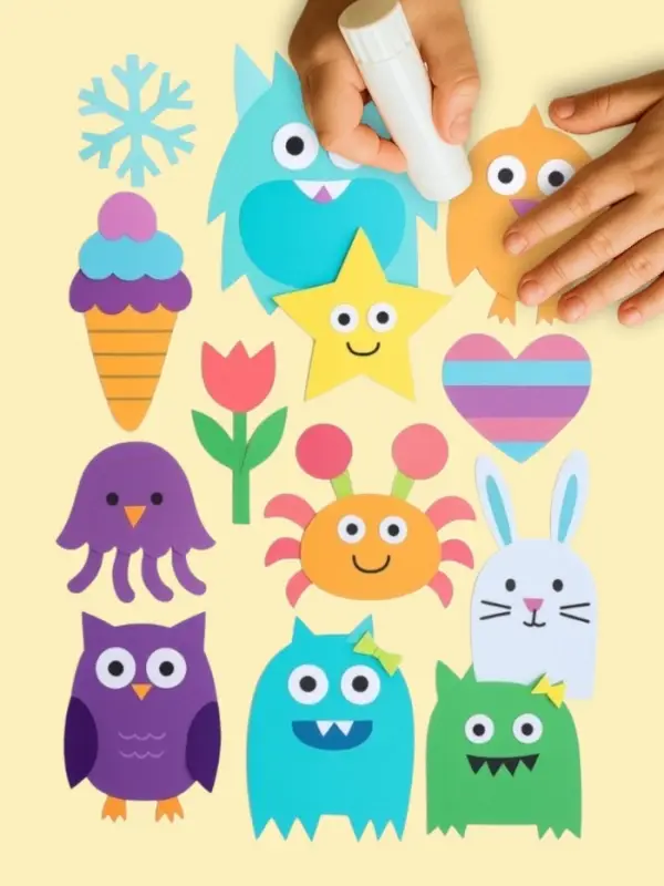 Бумага цветная самоклеящаяся А4, 10 листов, 10 цветов (5 обычных + 5 зеркальных), 80 г/м&sup2;