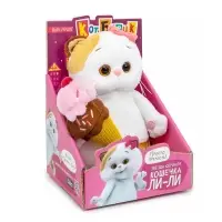 Мягкая игрушка &laquo;Кошечка Ли-Ли с мороженым&raquo;, 18 см