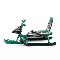 Снегокат Snowpatrol, со спинкой, зелёный, СНД2/SP3 Nika Kids