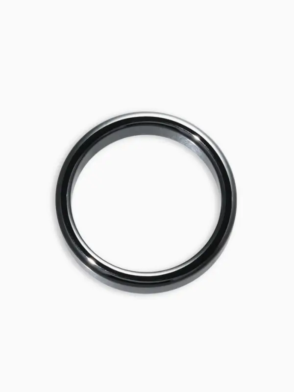 Кольцо &laquo;Ночь&raquo; под гематит, широкое, цвет чёрный, размер 19