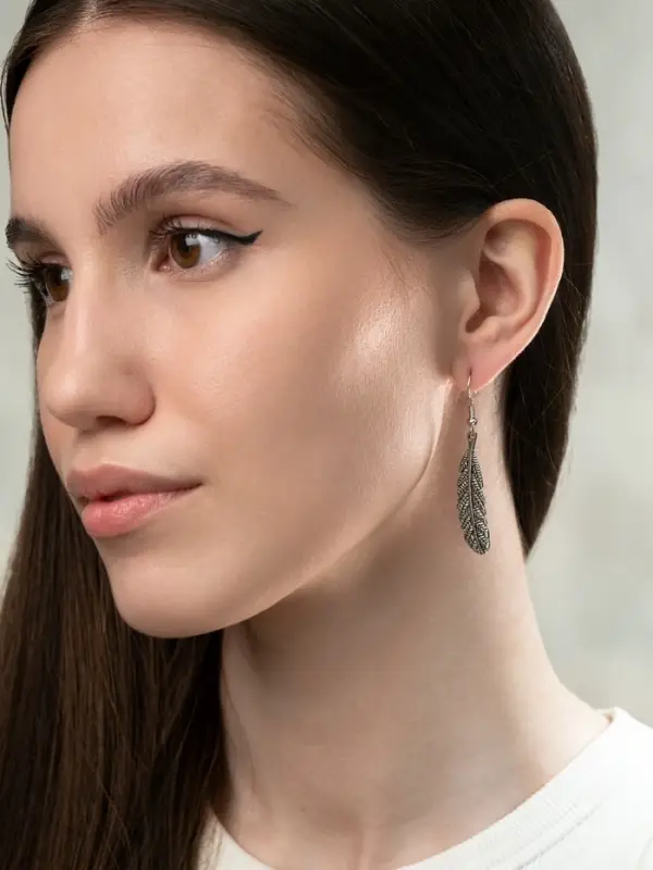 Набор серег QF &laquo;Хиппи&raquo;, 6 пар, ловец снов, цветные в чернёном серебре