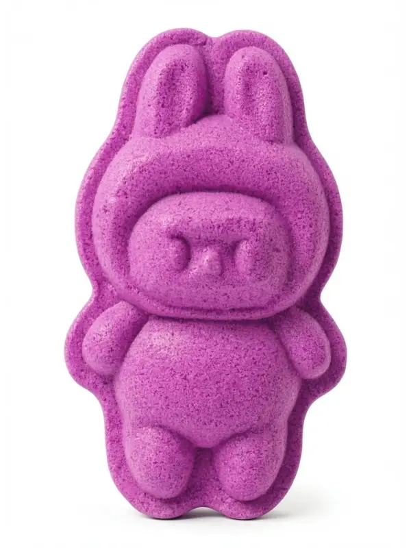 Бомбочка для ванн формовая, фиолетовая, 80 г