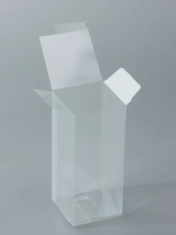 Складная прозрачная коробка из PVC, для упаковки подарков, 5&times;5&times;12 см
