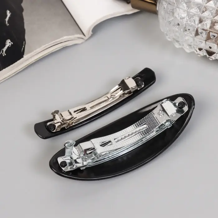 Заколка - автомат для волос &laquo;Звёздное небо&raquo;, набор 2 шт., 9 см и 7.5 см