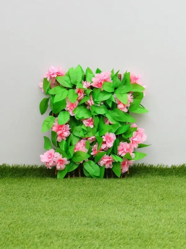 Ограждение декоративное, 35&times;120 см, &laquo;Розовые цветы&raquo;, Greengo