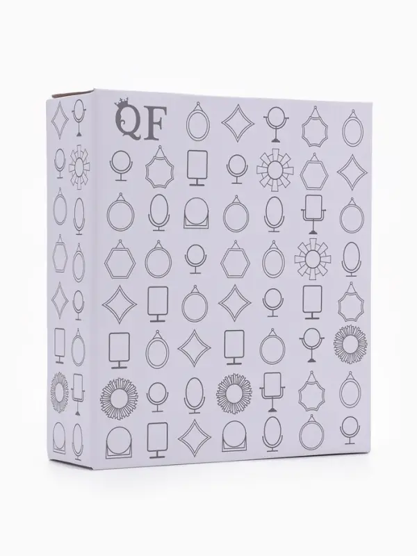 Зеркало настольное, круглое, на гибкой ножке, 17.5&times;27 см, (d=16.5 см), МИКС