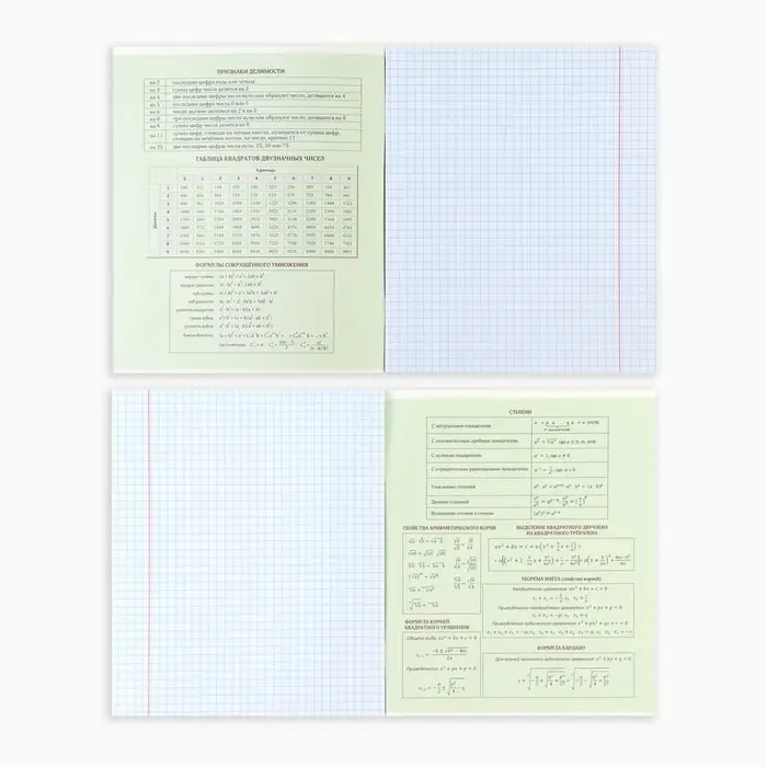 Тетрадь в клетку, предметная, 36 л.,на скрепке, блок №1 &laquo;Исторические личности. Алгебра&raquo;