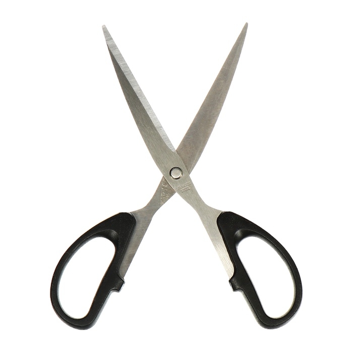 Ножницы канцелярские 19,0см Офис пластиковые ручки, европодвес Ножницы канцелярские 19,0см Офис пластиковые ручки, европодвес