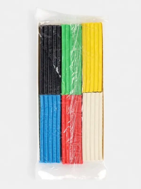 Пластилин  6 цв 120 гр в пакете  (восковой)