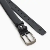 Ремень мужской, ширина 4 см, винт, пряжка металл, чёрный