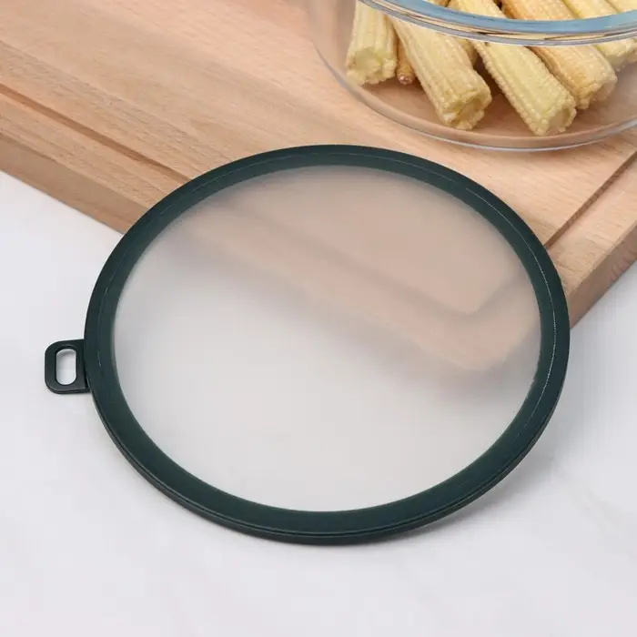 Вакуумная крышка для посуды Доляна, d=16 см, цвет зелёный Вакуумная крышка для посуды Доляна, d=16 см, цвет зелёный