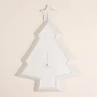 Тарелка новогодняя SL Home &laquo;Ёлка&raquo;, 28.5&times;29&times;3 см, керамика, белая