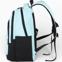 Рюкзак, водонепроницаемое дно, 2 отделения, 3 кармана, 31&times;14.5&times;45 см, голубой