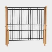 Сушилка для посуды Доляна Meli, 2 уровня, 39.5&times;34&times;27.5 см, бамбук, металл, чёрная