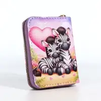 Кошелёк на молнии &laquo;Зебры&raquo;, разноцветный