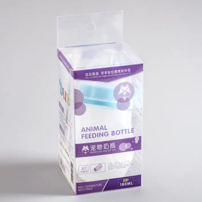 Набор для вскармливания животных DIIL, бутылочка 180 мл, 2 соски и ёршик, цвет МИКС