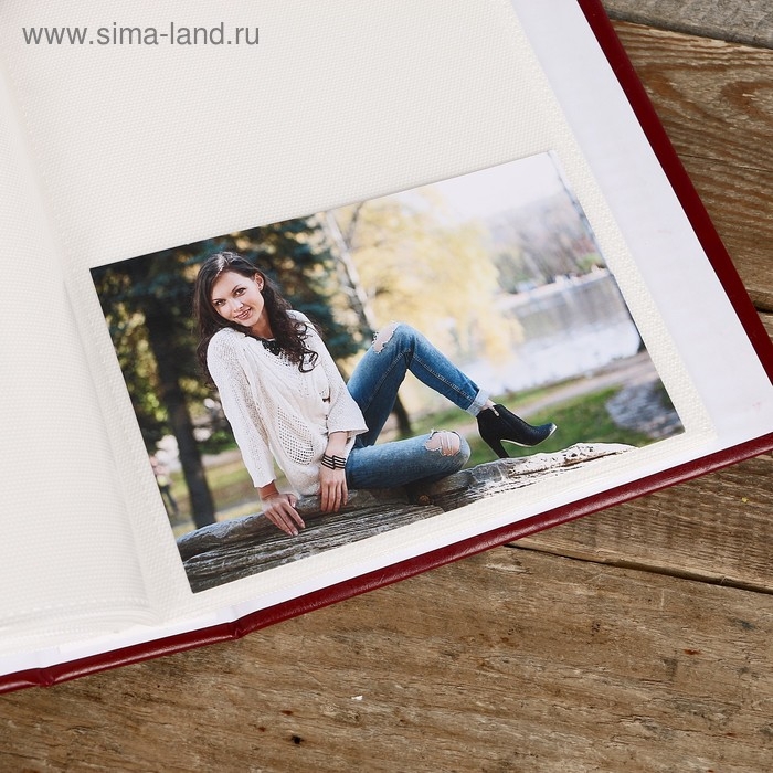 Фотоальбом Fotografia на 100 фото, 15x21 см Фотоальбом Fotografia на 100 фото, 15x21 см "Классика" красный