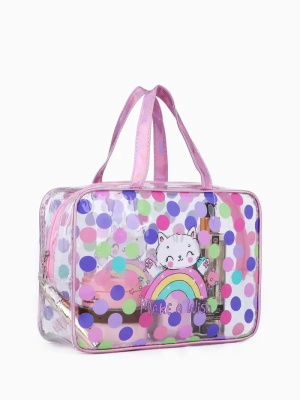 Набор косметичек для бассейна 2 в 1 &laquo;Котик&raquo;, с рисунком, разноцветный