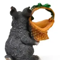 Садовая фигура из полистоуна &laquo;Зайка с лукошком&raquo;, 33.5&times;28&times;28 см