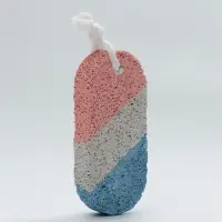 Пемза для педикюра, с подвесом, 9×4 см, в коробке, разноцветная
