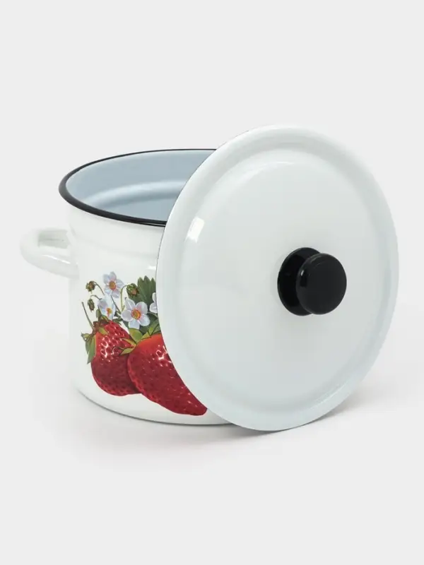 Кастр.цил.борт. 6л (белая)СА