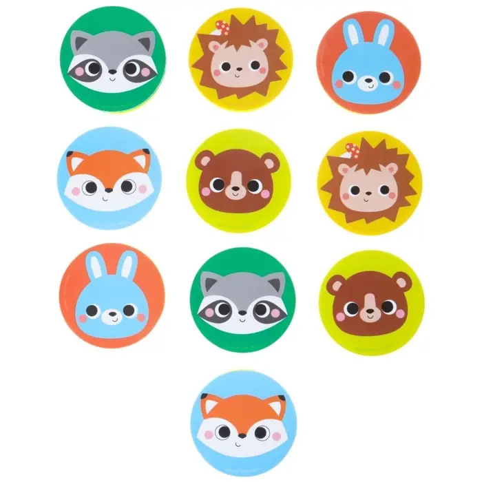 Мемо-игра: Присоски многоразовые для игры в ванной «Животные леса», найди пару, 5 пар, 10 стикеров EVA, Крошка Я Мемо-игра: Присоски многоразовые для игры в ванной «Животные леса», найди пару, 5 пар, 10 стикеров EVA, Крошка Я