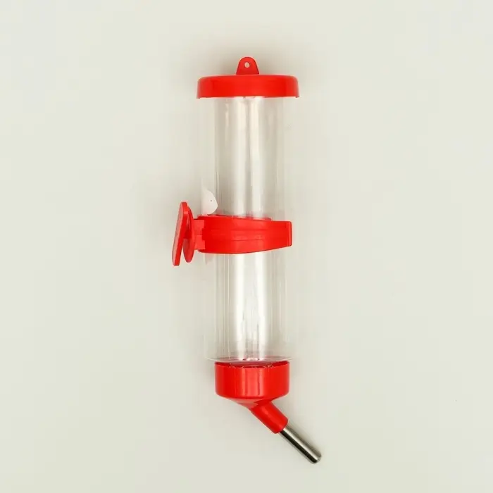 Поилка для грызунов &laquo;Пижон&raquo;, 250 мл, красная