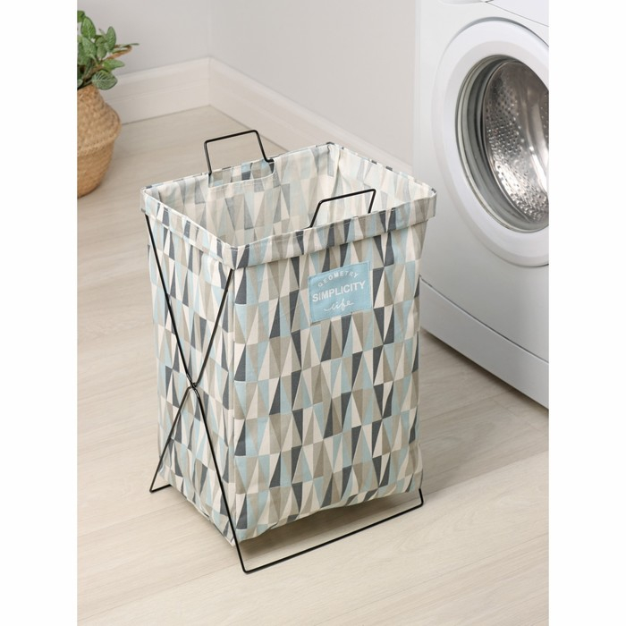 Корзина для белья Доляна «Арлекино», 40×26×50 см Корзина для белья Доляна «Арлекино», 40×26×50 см