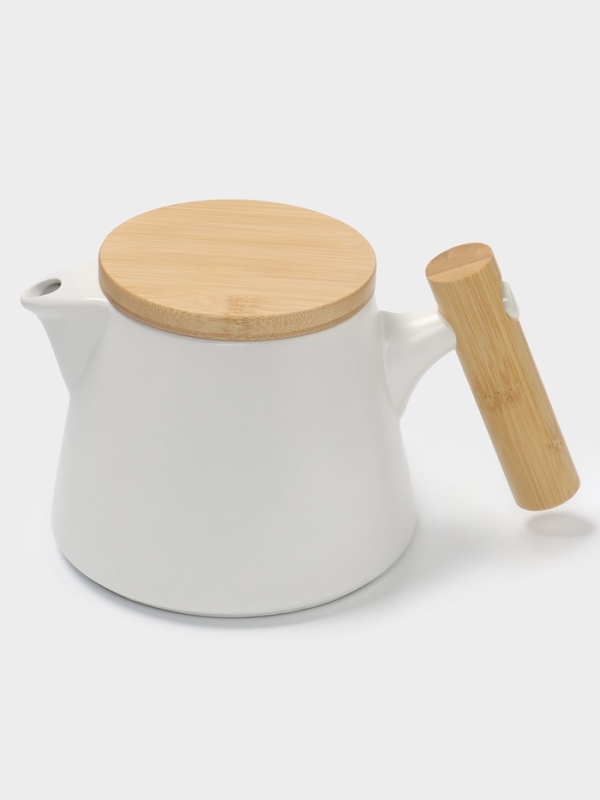 Чайник заварочный с ситом 0,75 л, Magistro, белый Чайник заварочный с ситом 0,75 л, Magistro, белый