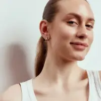 Серьги &laquo;Двойные&raquo; тренд, цвет серебро
