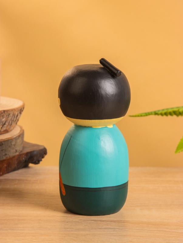 Деревянная кукла кокеши Деревянная кукла кокеши "Самурай" 7х7,5х15 см