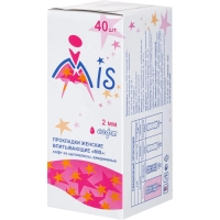 Прокладки женские МИС ежедневные прокладки из целлюлозы (коробка)40шт/уп