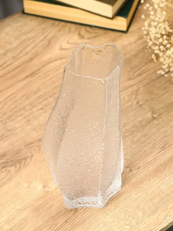 Ваза стекло настольная  Ваза стекло настольная "Дженис" 25х12х8 см, прозрачный