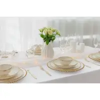 Салатник Доляна Organic Gold, 320 мл, d=12.5 см, фарфор, белый