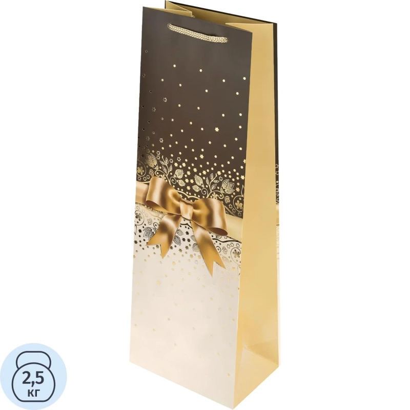 Пакет подар. тисн. и мат.лам. Dream cards 12x36x8,5см Бант,190г ППК-9009