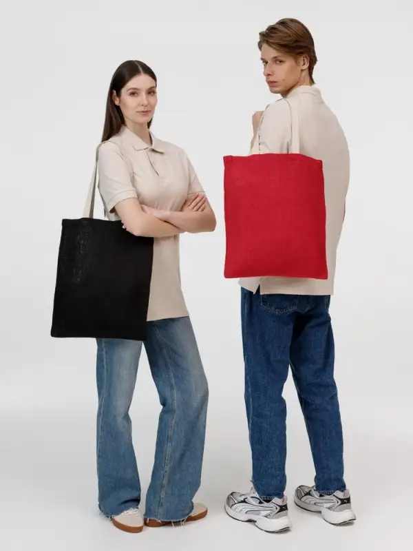 Холщовая сумка на плечо Juhu, черная