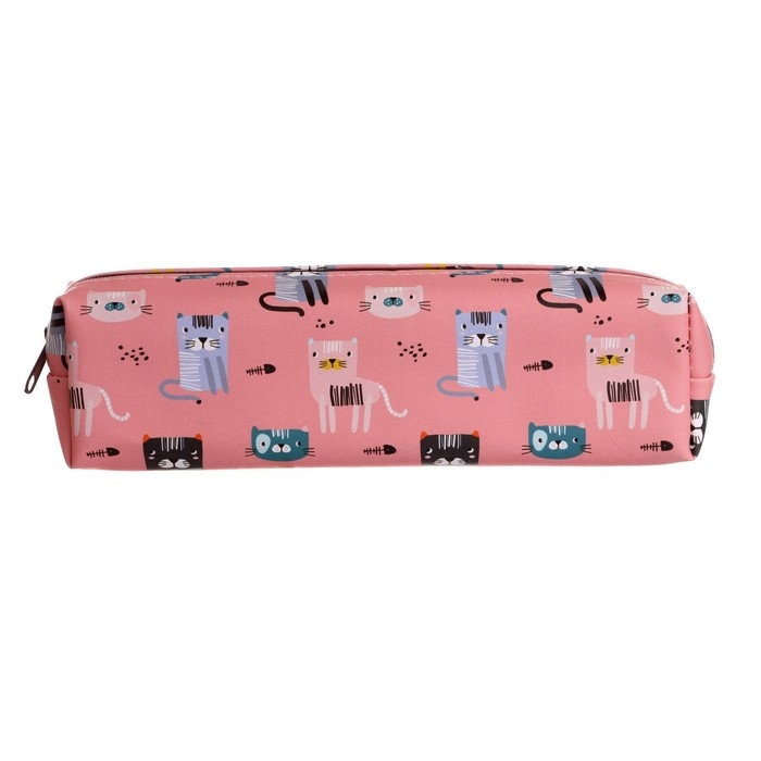 Пенал школьный на молнии Пенал школьный на молнии "Кошки/Собачки", МИКС