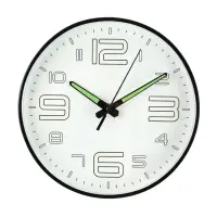 Часы настенные интерьерные &laquo;Классика&raquo;, плавный ход, светящиеся, d=25 см