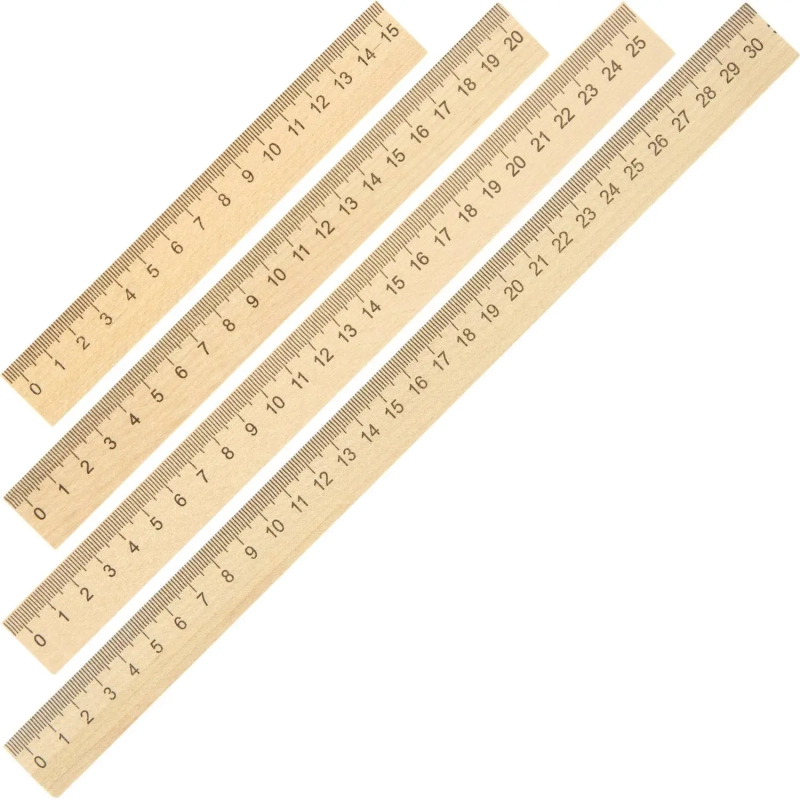 Набор линеек деревянных 15, 20, 25, 30 см
